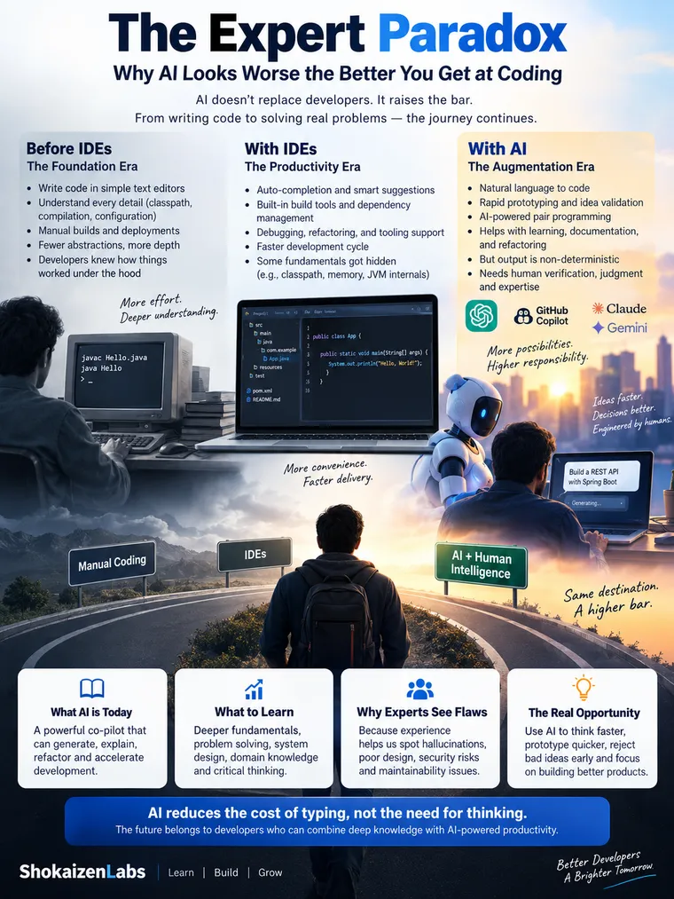 The Expert Paradox: Why AI Changes the Way We Must Learn Software Engineering