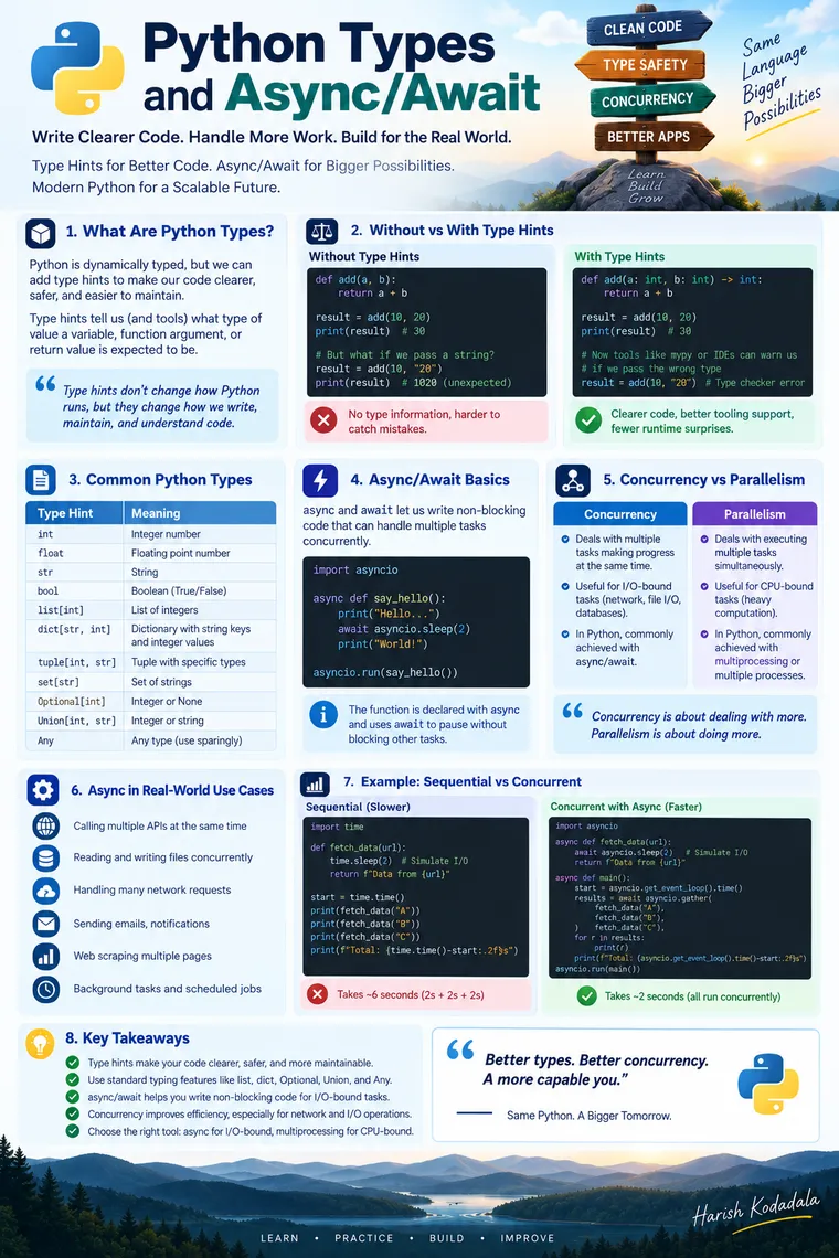 1. Python Types & Async/Await